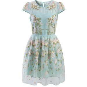 Chicwish organza floral dress size small